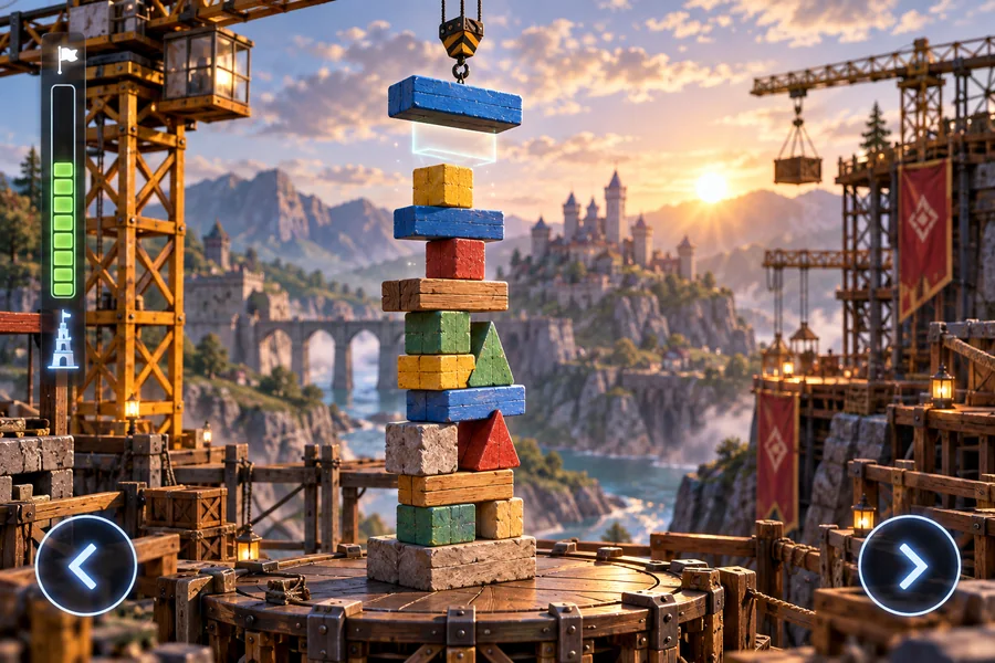 Stack Builder physics gameplay preview
