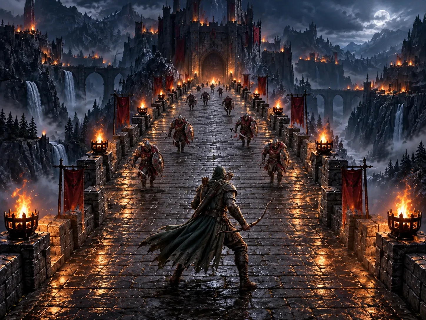 Blackridge bridge-defense arcade splash artwork